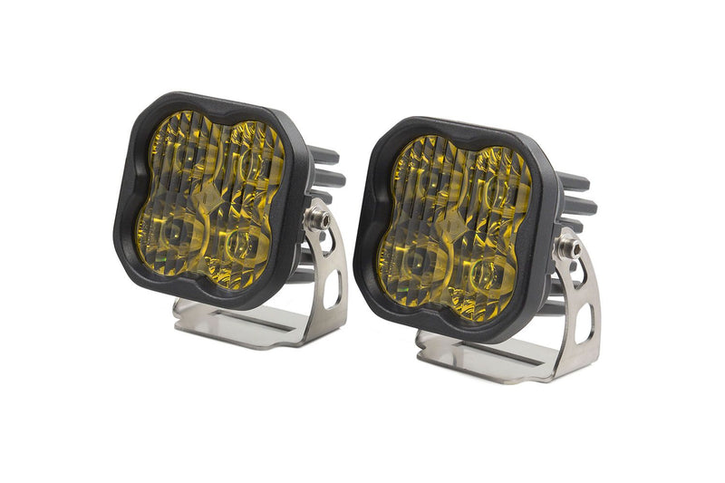 Diode Dynamics Stage Series 3" Pro Yellow | SAE/DOT LED Pod - Pair - NEO Garage