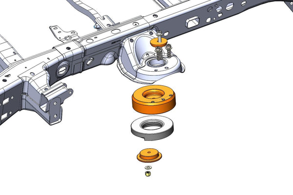 2021+ Ford Raptor Gen 3 RPG Offroad Rear Coil Spring Spacer Kit