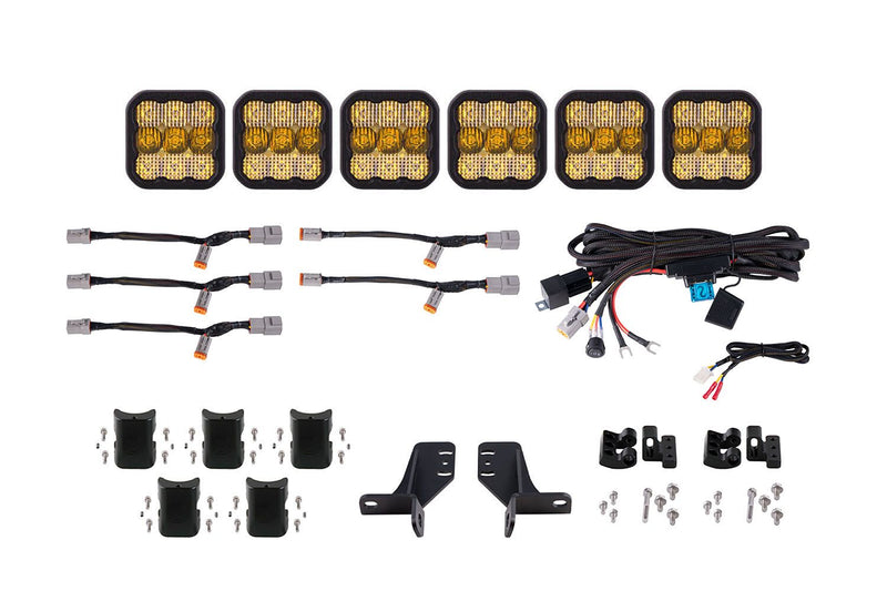 Diode Dynamics SS5 Grille CrossLink Lightbar Kit for 2021-2023 Ford Bronco (w/ Steel Bumper)