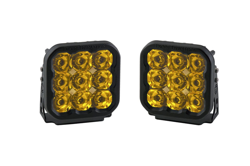 Diode Dynamics Stage Series 5" Yellow Pro LED Pod (pair)