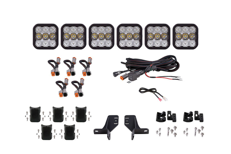 Diode Dynamics SS5 Grille CrossLink Lightbar Kit for 2021-2023 Ford Bronco (w/ Steel Bumper)